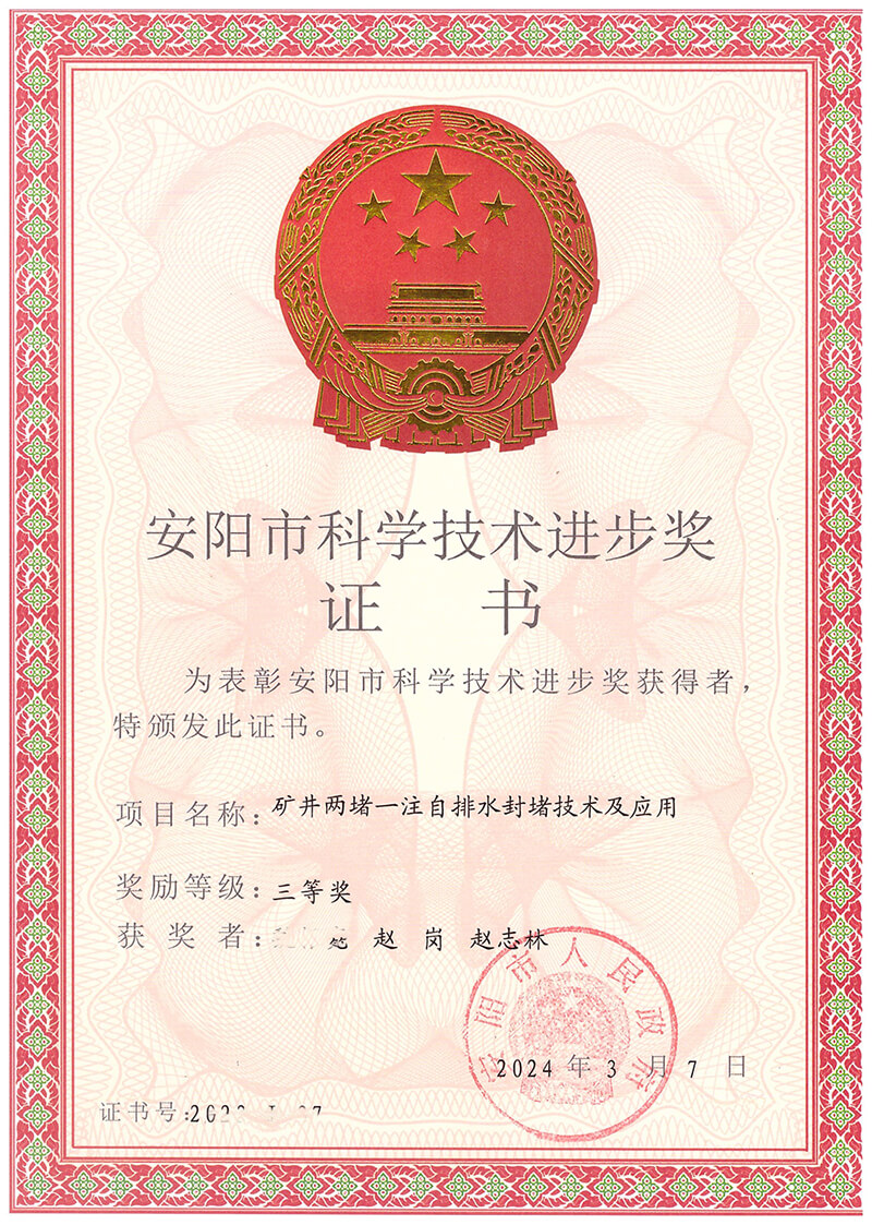 安陽(yáng)市**技術(shù)進(jìn)步獎(jiǎng)